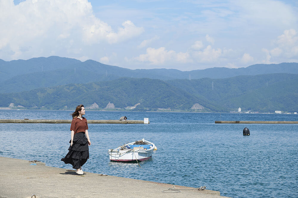 ちょうべいの目の前に広がる海