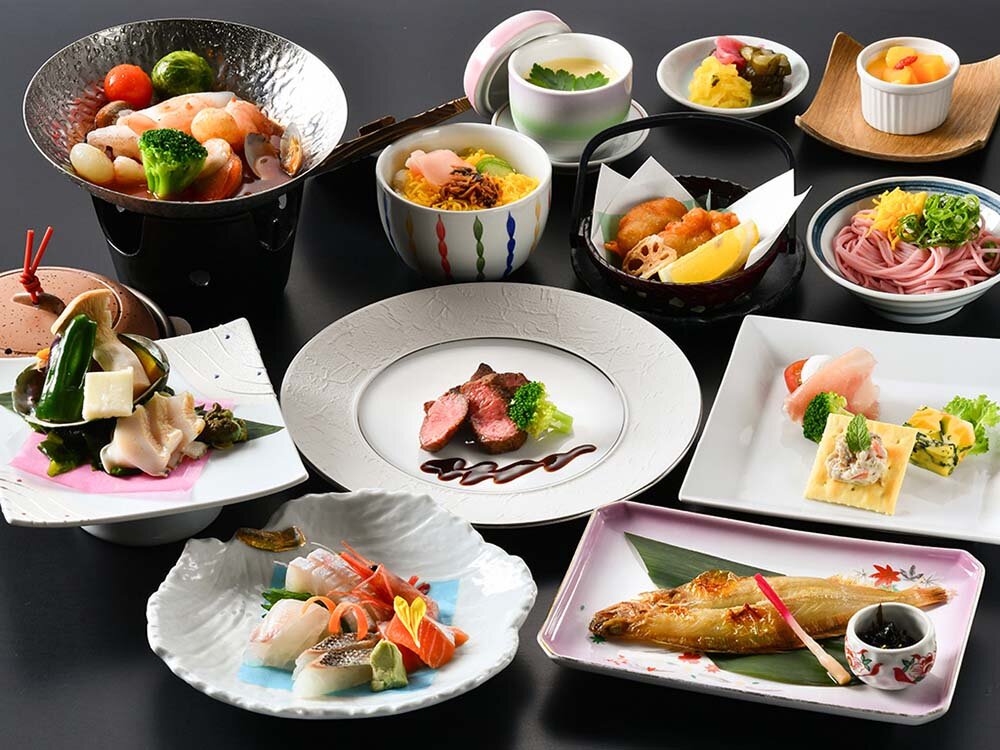 夕雅と旬彩の宿　せくみ屋　料理