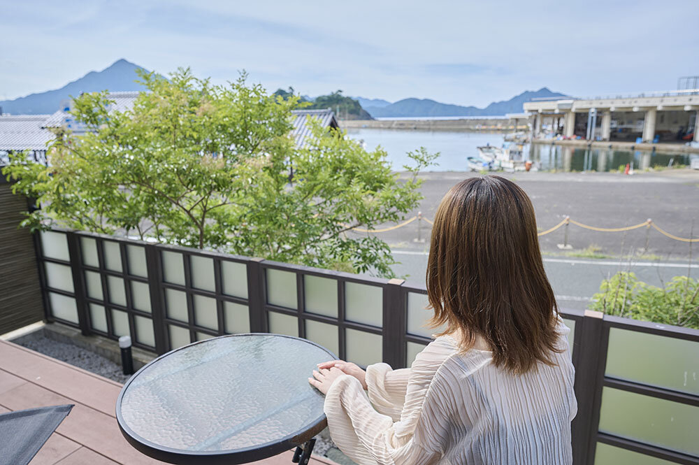 別邸たち太　ウッドテラスからの眺め